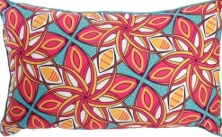 Coussin imprimé 30x50 cm Wax (Wax rose)