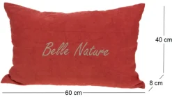 Coussin à message Nature 40 x 60 cm (Terracotta)