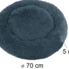 Coussins à poils longs pour animaux 70 cm (Bleu)