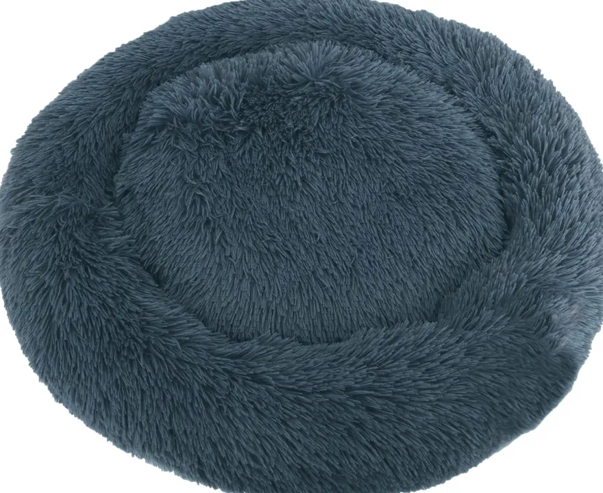 Coussins à poils longs pour animaux 70 cm (Bleu)