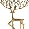 Décoration cerf doré 28 x 47 cm