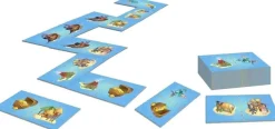 Dominos géants 28 pièces avec sac de rangement (Bleu - Pirates)