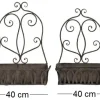 Ensemble jardinières murales en fer (Lot de 2)