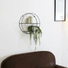 Etagère en bois et métal ronde 40 cm