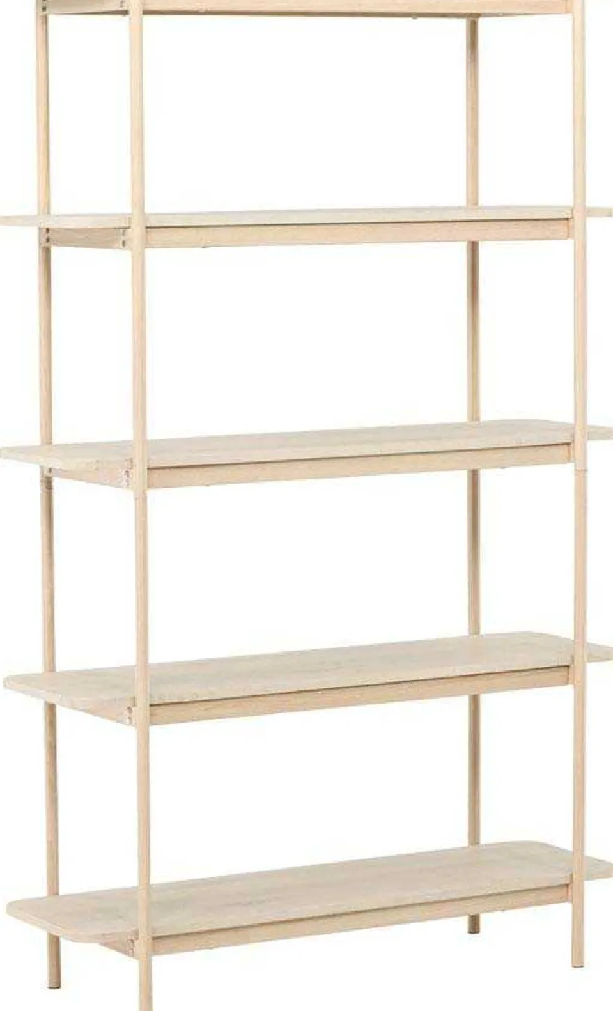 Etagère 120 x 40 x 190 cm Heim (Bois clair)