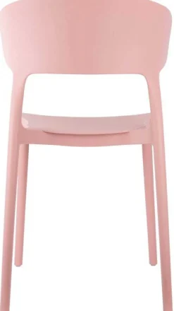 Fauteuil coloré en polypropylène Fain (Rose pâle)