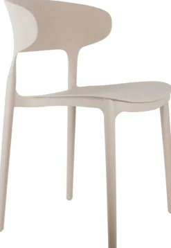 Fauteuil coloré en polypropylène Fain (Gris)