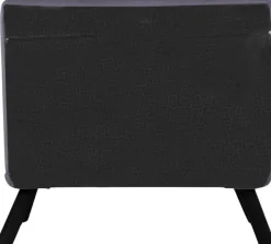 Fauteuil convertible en tissu Sando (Gris)