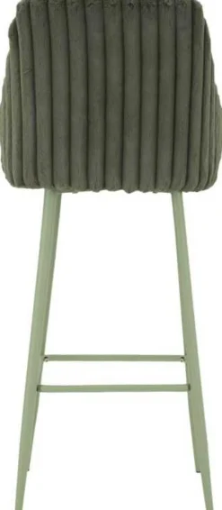 Fauteuil de bar en tissu et métal Alaska (Lot de 2) (Vert)