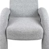 Fauteuil en polyester Brazo (Gris)