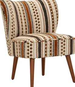Fauteuil en tissu Ethnic 65 x 68 x 80 cm