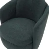 Fauteuil en tissu Torino 70 x 72 x 75 cm (Bleu vert)