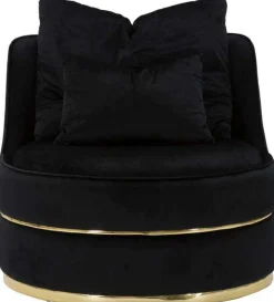 Fauteuil rond en tissu Paris 84 x 72 cm