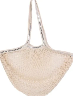 Filet à provisions avec sequins (Beige)