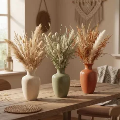 Fleurs séchées naturelles 60 cm Forever (Lot de 3)