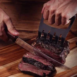 Griffe ours en inox et bois Churrasco