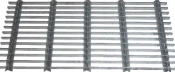 Grille gratte pieds en acier galvanisé (80 x 40 cm)