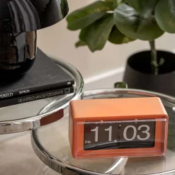 Horloge Clock Retro Boxed Flip (Orange)