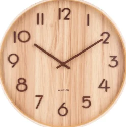Horloge en bois Pure 40 cm (Naturel)