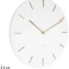 Horloge en métal Charme 45 cm (Blanc)