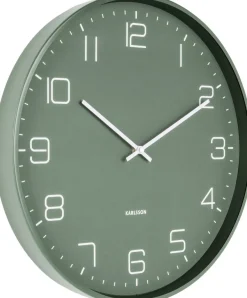 Horloge en métal mat Lofty (Vert)