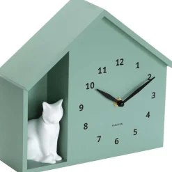 Horloge à poser Siting cat (Jade)