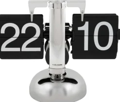 Horloge à poser Small Flip (Chrome)