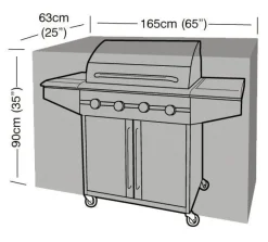 Housse de protection barbecue rectangulaire (165 cm de long)