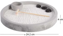 Jardin zen japonais Calm (Rond)