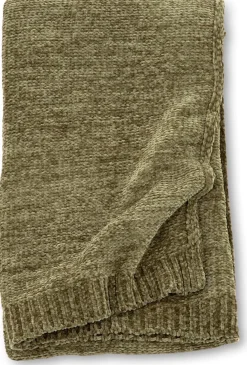 Jeté de canapé en polyester chenille Ally 170 x 130 cm (Vert)