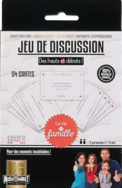 Jeu de cartes débat en famille 54 cartes