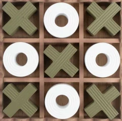 Jeu de morpion en MDF Tic Tac (Vert)