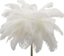 Lampadaire en métal et plastique Palm 55 x 160 cm (Blanc)