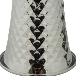 Lampe de table en métal Tower 30 x 54 cm (Argent)
