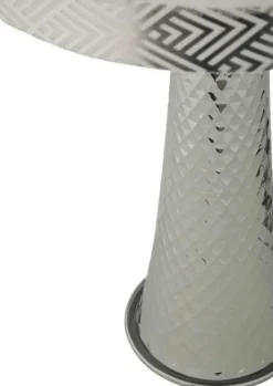 Lampe de table en métal Tower 30 x 54 cm (Argent)