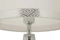Lampe de table en métal Tower 30 x 54 cm (Argent)
