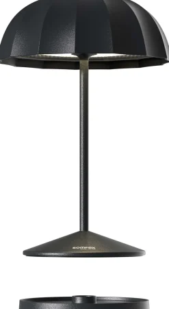 Lampe de table LED 24 cm Ombrellino (Noir)
