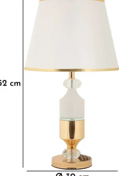 Lampe en métal à poser Gipsy 30 x 52 cm
