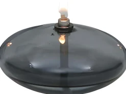 Lampe à huile en verre Ellipse (9 x 18 cm)