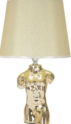 Lampe à poser en céramique Buste glam (Homme)