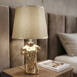 Lampe à poser en céramique Buste glam (Homme)