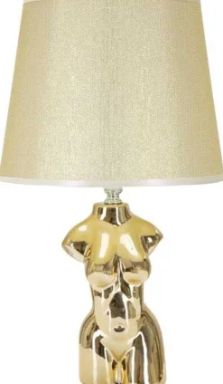 Lampe à poser en céramique Buste glam (Femme)
