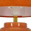 Lampe à poser en céramique Square 28 x 44 cm (Orange)