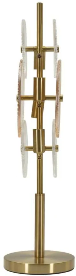 Lampe à poser en métal et verre 20 x 18 x 66 cm Osaka