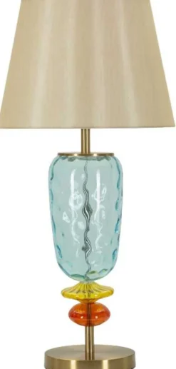 Lampe à poser en verre et métal Colorful 35 x 73 cm