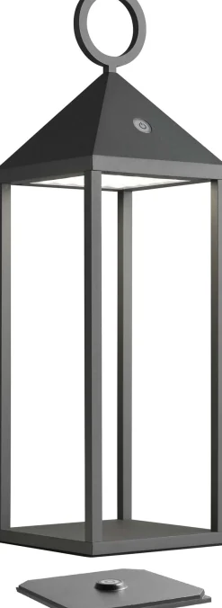 Lanterne en aluminium 47 cm (Anthracite)