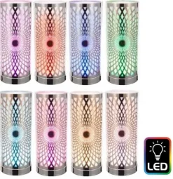 Lanterne lumineuse avec LedKaleidoscope (Argent)