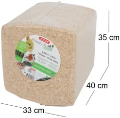 Litière lapin bois copeaux de pin 165L