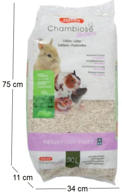 Litière végétale naturelle Chambiose (30 litres)