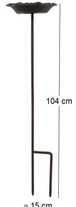Mangeoire à planter en fonte 15 x 104 cm